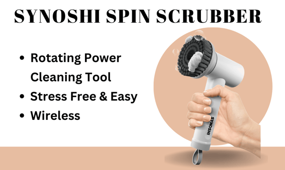 Synoshi | Cone Brush Heads (2 Units) for Electric Spin Scrubber The Corners and Hard-to-Reach places