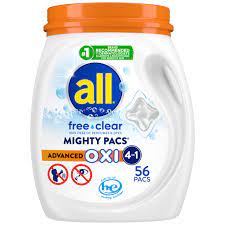 All Laundry Detergent Pacs, Mighty Pacs with OXI Stain Removers and Whiteners-1