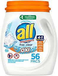 All Laundry Detergent Pacs, Mighty Pacs with OXI Stain Removers and Whiteners