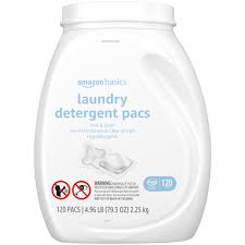 Amazon Basics Laundry Detergent Pacs, Free & Clear-1