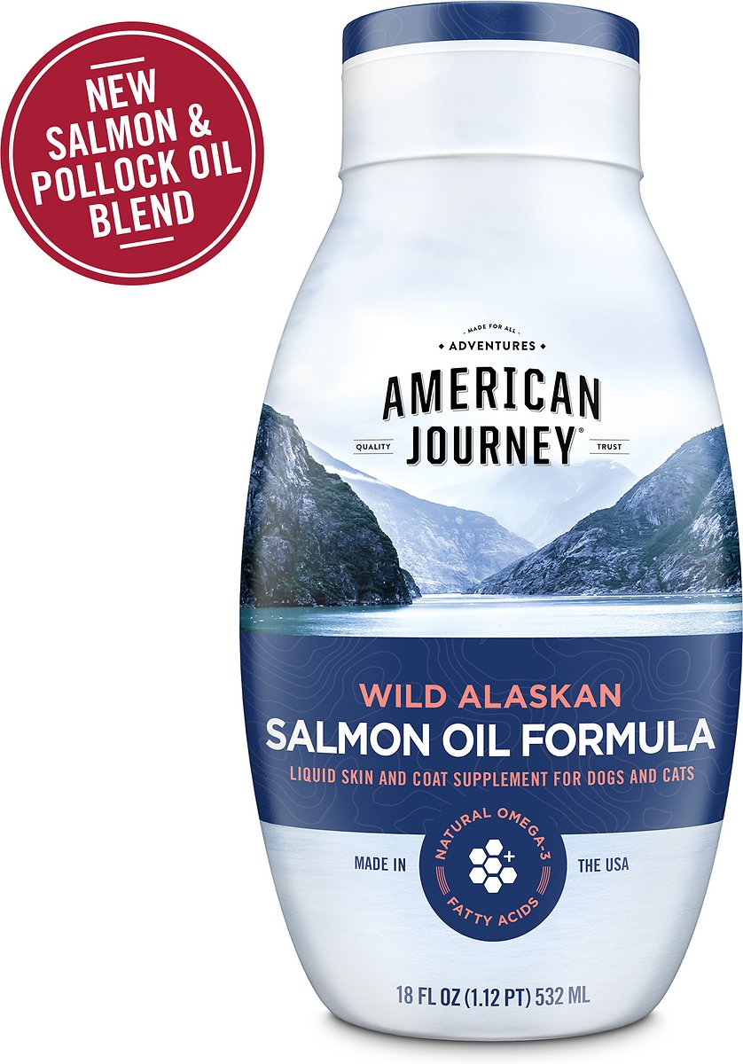 American Journey Wild Alaskan Salmon Oil Formula Liquid Supplement for Cats _ Dogs-1