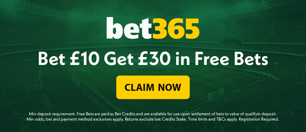 bet £10 get £30 in free bets with bet365 bonus code