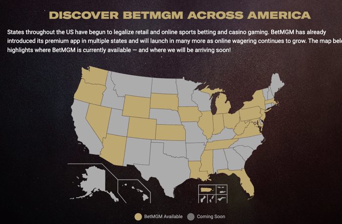 BetMGM States