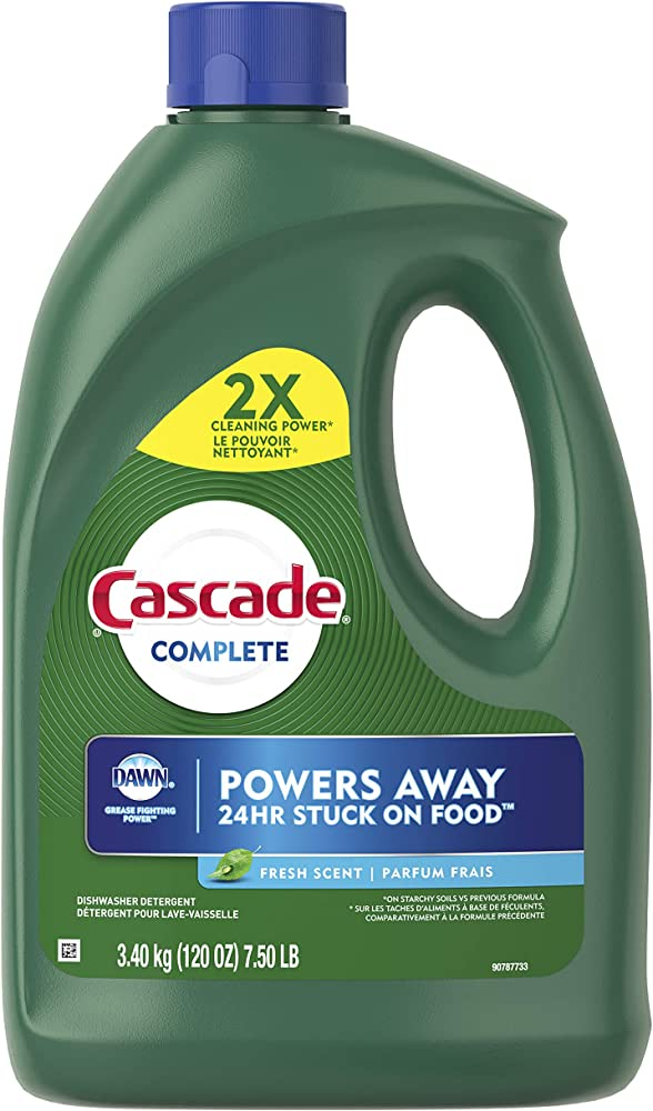 Cascade complete power dishwashing detergent
