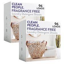 Clean People Fragrance Free Laundry Detergent Sheets