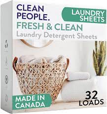 Clean People Ultra Concentrated Laundry Detergent Sheets, Fresh Scent