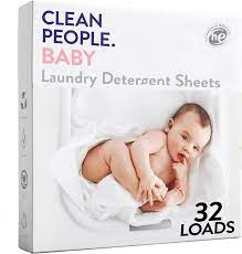 Clean People Unscented Baby Laundry Detergent Sheets