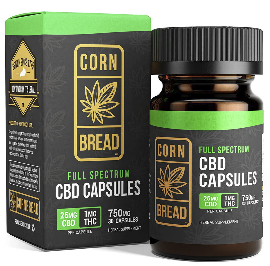 Cornbread Hemp Full Spectrum CBD Capsules-1