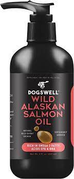 DOGSWELL Wild Alaskan Salmon Oil - Omega 3 Supplement for Dogs