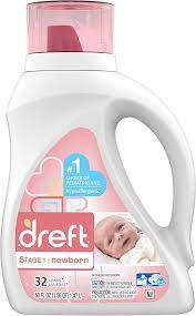 Dreft Stage 1 Newborn Hypoallergenic Baby Laundry Detergent