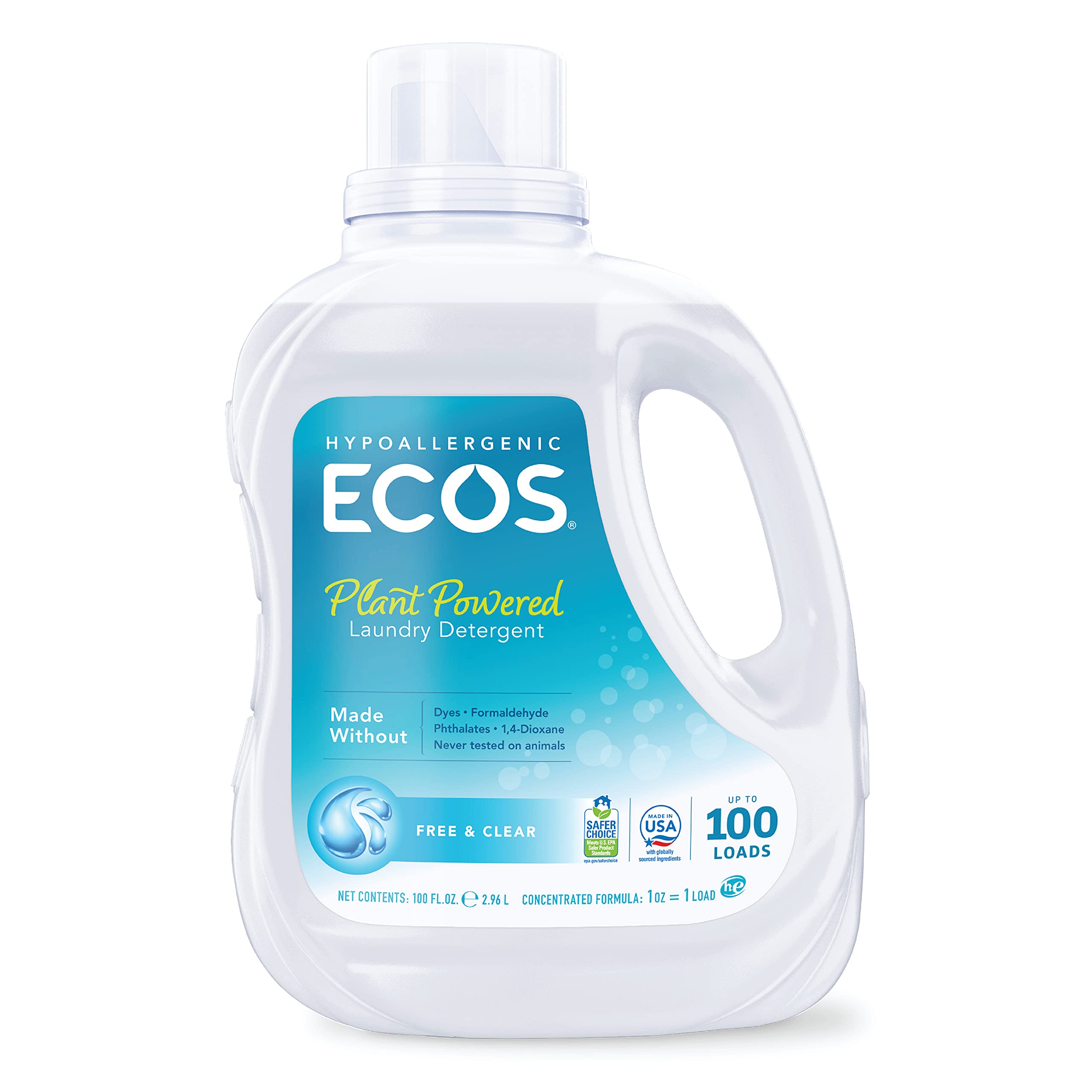 ECOS Liquid Laundry Detergent With Free _ Clear-1