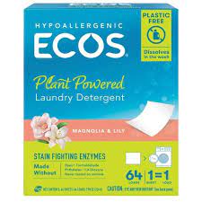 ECOS Plastic-Free Laundry Detergent Sheets