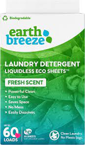Earth Breeze Laundry Detergent Sheets - Fresh Scent
