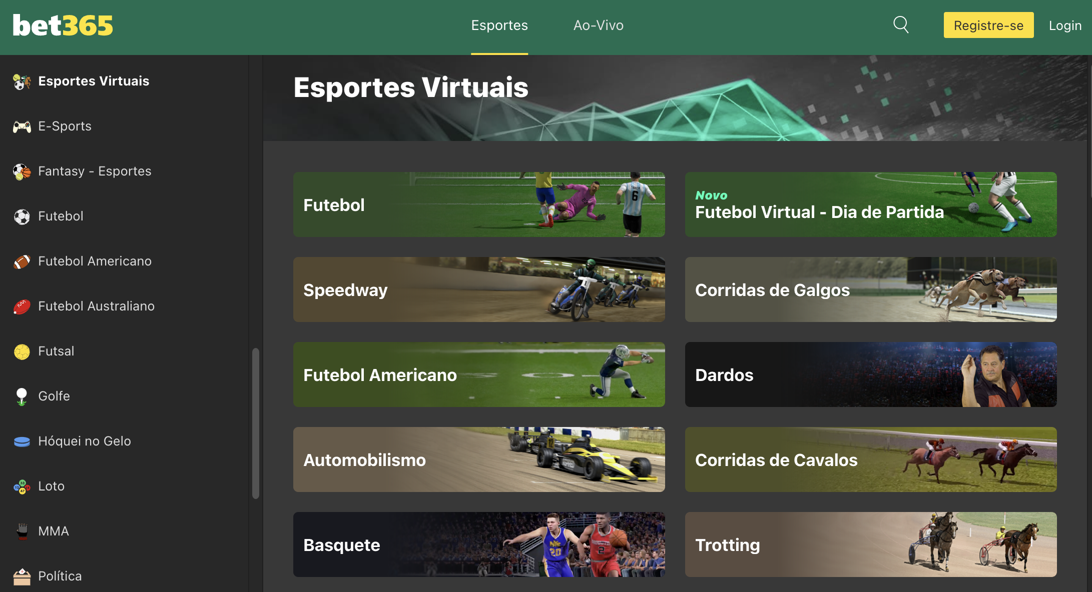Esportes Virtuais bet365