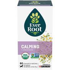 EverRoot Dog Supplements For Dog Stress And Anxiety Relief By Purina, Calming, Chewable Tablet With Chamomile