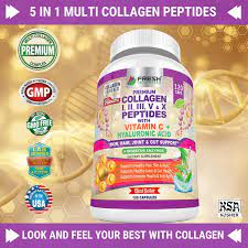 FRESH HEALTHCARE Multi Collagen Pills with Type I, II, III, V _ X Peptides