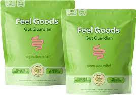 Feel Goods Gut Guardian Mix for Digestive Health, 4B Probiotics, Prebiotics