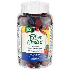 Fiber Choice 3g Fruity Bites Daily Prebiotic Fiber Supplement Gummies