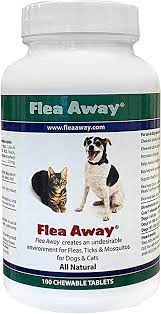 Flea Away All Natural Supplement for Fleas, Ticks, and Mosquitos Prevention for Dogs