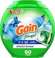 Gain flings! Laundry Detergent Soap Pacs, HE Compatible, Long Lasting Scent