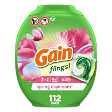 Gain flings Laundry Detergent Soap Pacs