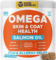 Good Growlies Omega 3 Alaskan Fish Oil Treats for Dogs