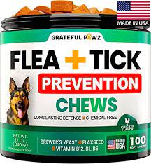 Grateful Paws Flea and Tick Prevention for Dogs Chewables