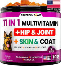 Grateful Pawz Dog Multivitamin Chewable with Glucosamine