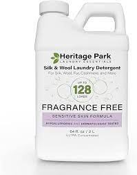 Heritage Park Silk & Wool Fragrance Free, Hypoallergenic Laundry Detergent