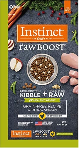 Instinct Boost Raw Healthy Weight Grain-Free Chicken and Freeze-Dried Raw Pieces