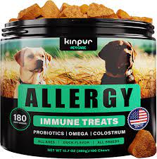 Kingpur Pet Care Natural Dog Allergy Chews with Omega, Probiotics, Apple Cider Vinegar