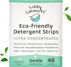 LAZY COCONUTS Laundry Detergent Sheets - Sulfate-free, Gentle