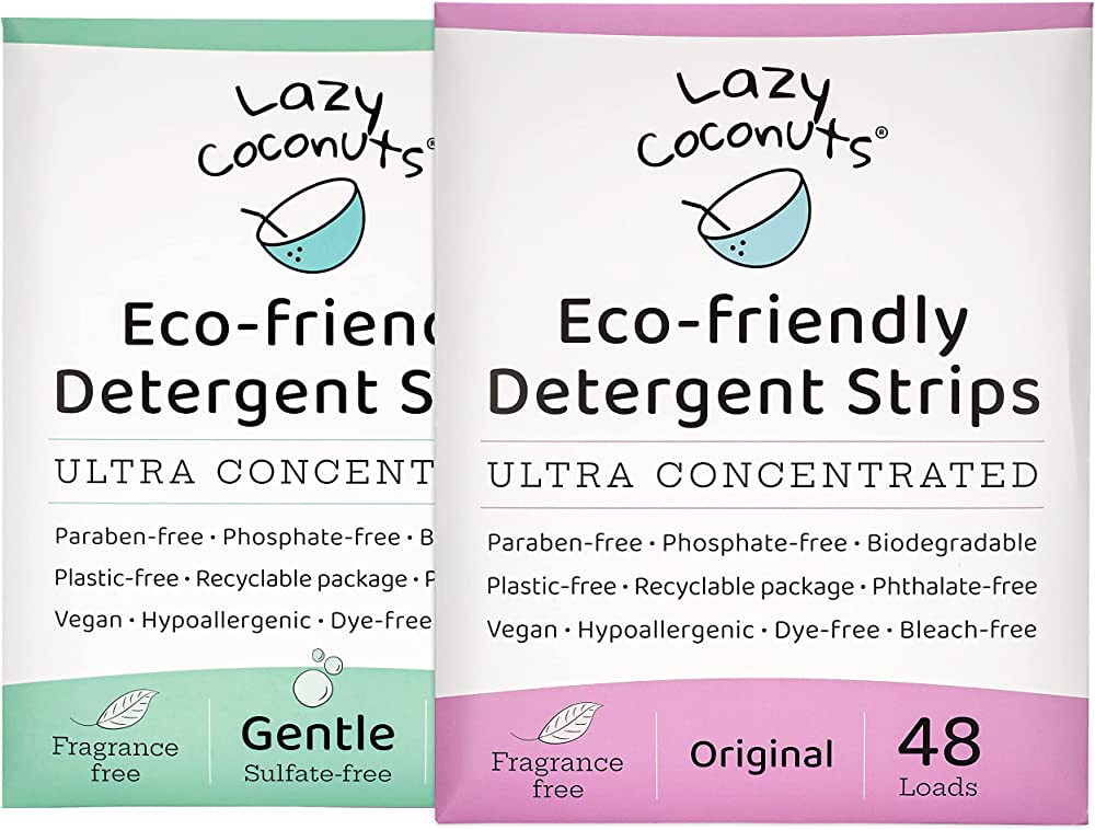 Lazy Coconuts Eco Friendly Laundry Detergent Strips