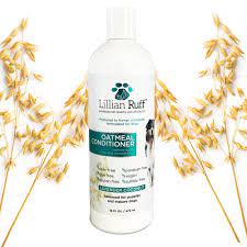Lillian Ruff Calming Oatmeal Pet Conditioner for Dry Skin & Itch Relief with Aloe & Hydrating Essential Oils