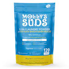 Mollys Suds 2-in-1 Original Laundry Powder with Oxygen Brightener Boost