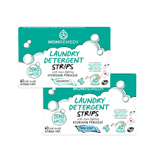 MomRemedy Laundry Detergent Strips - With Stain Fighting Hydrogen Peroxide