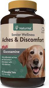 NaturVet – Senior Wellness Aches & Discomfort For Dogs Plus Glucosamine