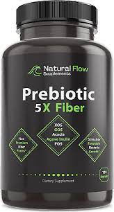 Natural Flow Supplements Prebiotic Fiber Supplement 5-in-1 Capsules-1