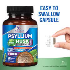 Nature’s Nutrition Premium Psyllium Husk Capsules 1450mg,