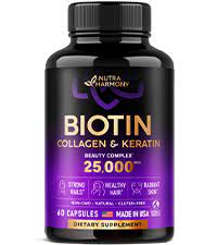 Nutra Harmony Biotin Vitamins with Collagen _ Kerati