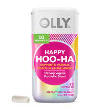 OLLY Happy Hoo-Ha Capsules, Probiotic for Women, Vaginal Health and pH Balance
