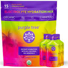 Organic Electrolyte Hydration Packets by Purple Tree