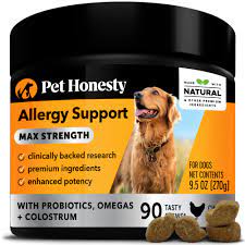 Pet Honesty Dog Allergy Relief Chews Max Strength