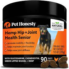 PetHonesty Senior Hemp Mobility - Hip & Joint Supplement for Senior Dogs