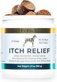 PetScy - Dog Itch Relief with Fatty Acids, EPA, DHA, & Omega for Dogs