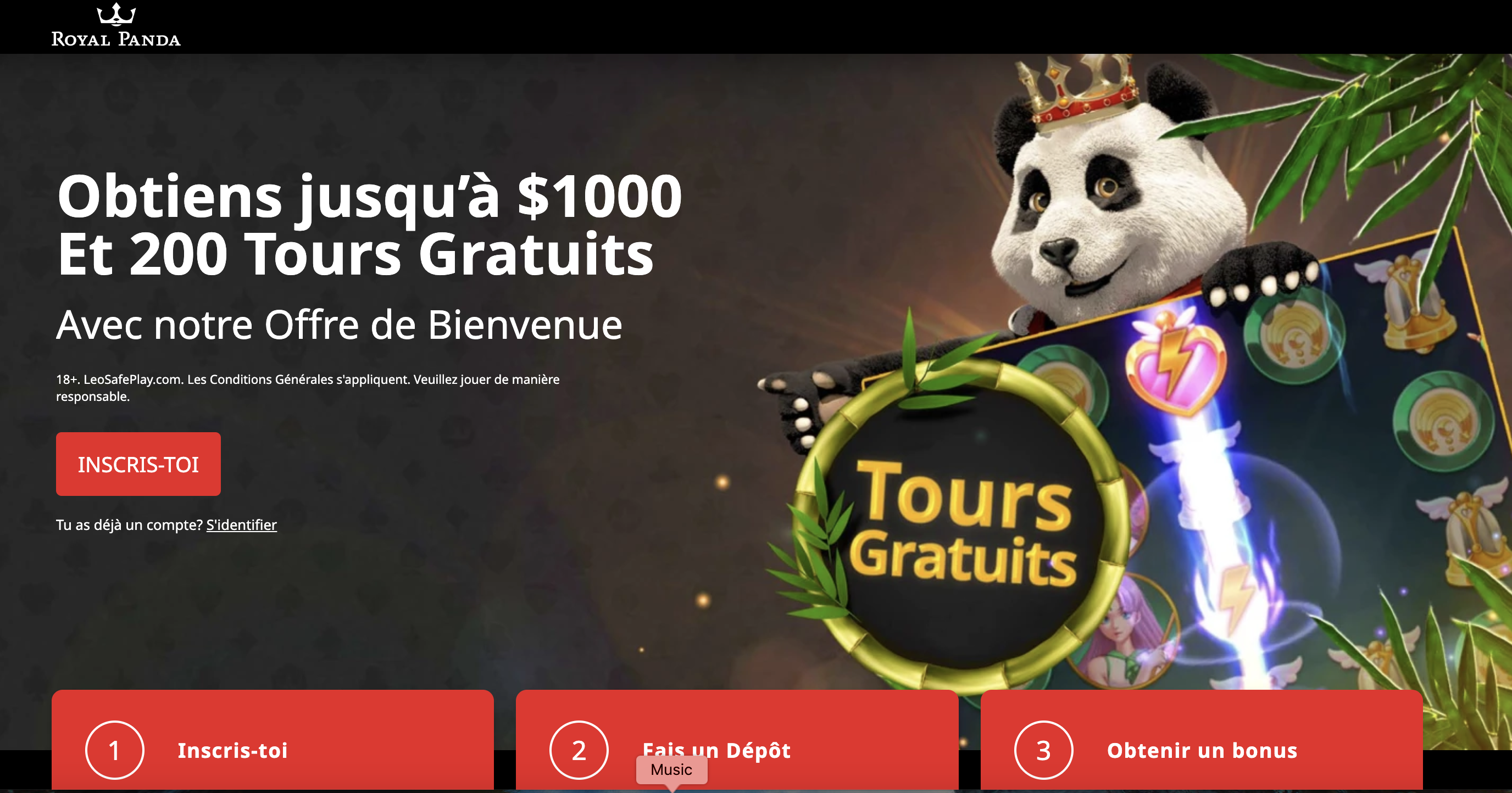 Royal Panda Casino Bonus 