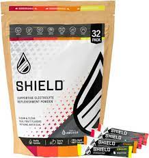 SHIELD 32ct All Natural Electrolyte Healthy Hydration Multiplier Powder Packets