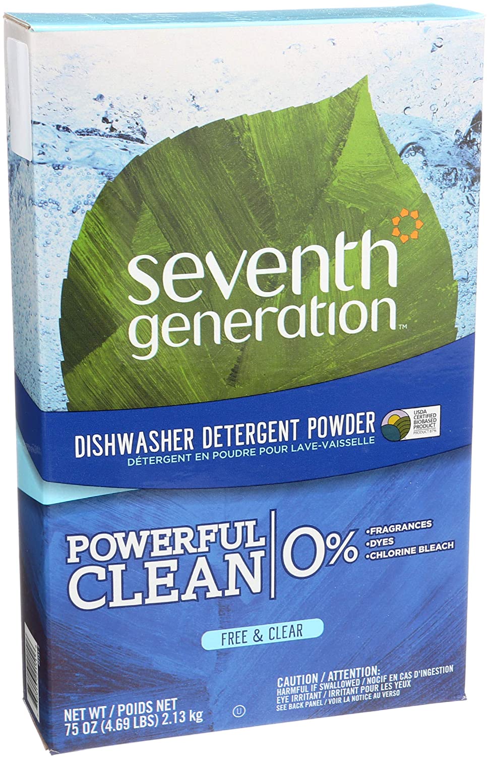 Seventh Generation Free and Clear Dishwasher Detergent Powder