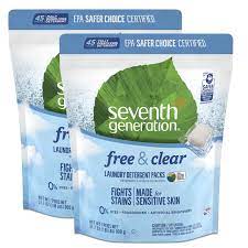 Seventh Generation Laundry Detergent Packs Laundry Soap Free & Clear