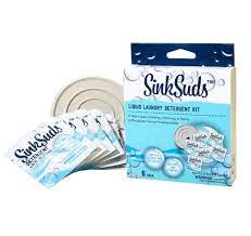 SinkSuds Travel Laundry Detergent Liquid Soap + Odor Eliminator for All Fabrics